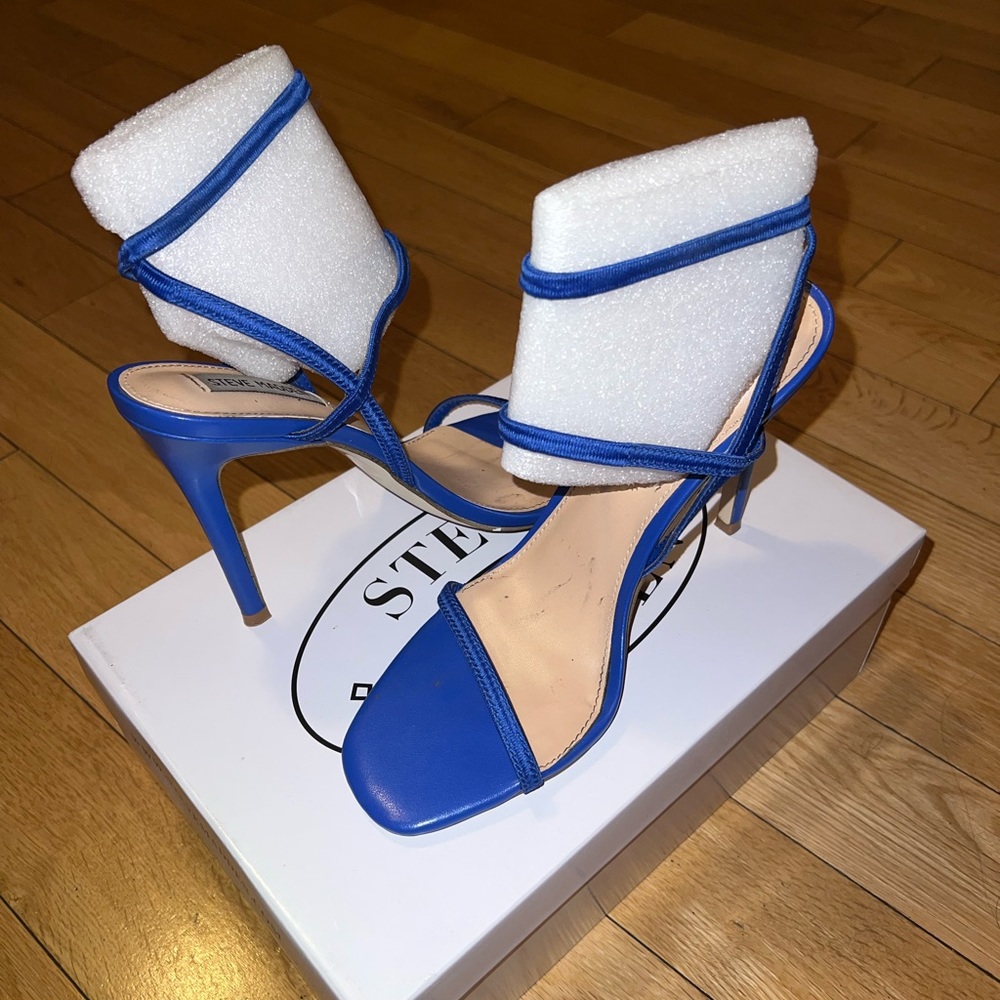 Blue Steve Madden Strappy Heels